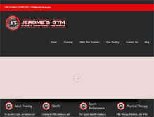 Tablet Screenshot of jeromesgym.com